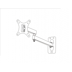 Uchwyt LCD LED TV Monitor VESA 75x75 100x100 Wysięgnik Regulacja